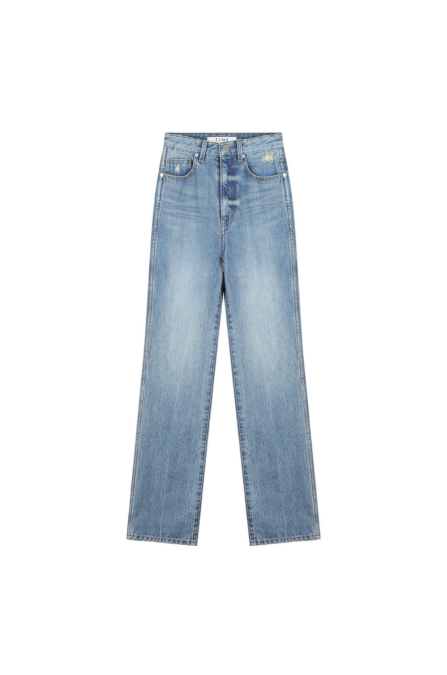 High-Rise Slim Straight-Leg Jeans