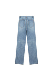 High-Rise Slim Straight-Leg Jeans