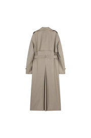 Wool Double Breasted Trench Coat