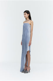 Unbalanced Panel Slip Dress