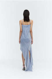 Unbalanced Panel Slip Dress