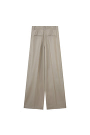 Pleated Wide-Leg Trousers