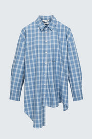 Flannel Unbalanced Hem Shirts