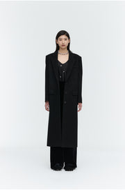 Cashmere Blend Double Breasted Maxi Coat