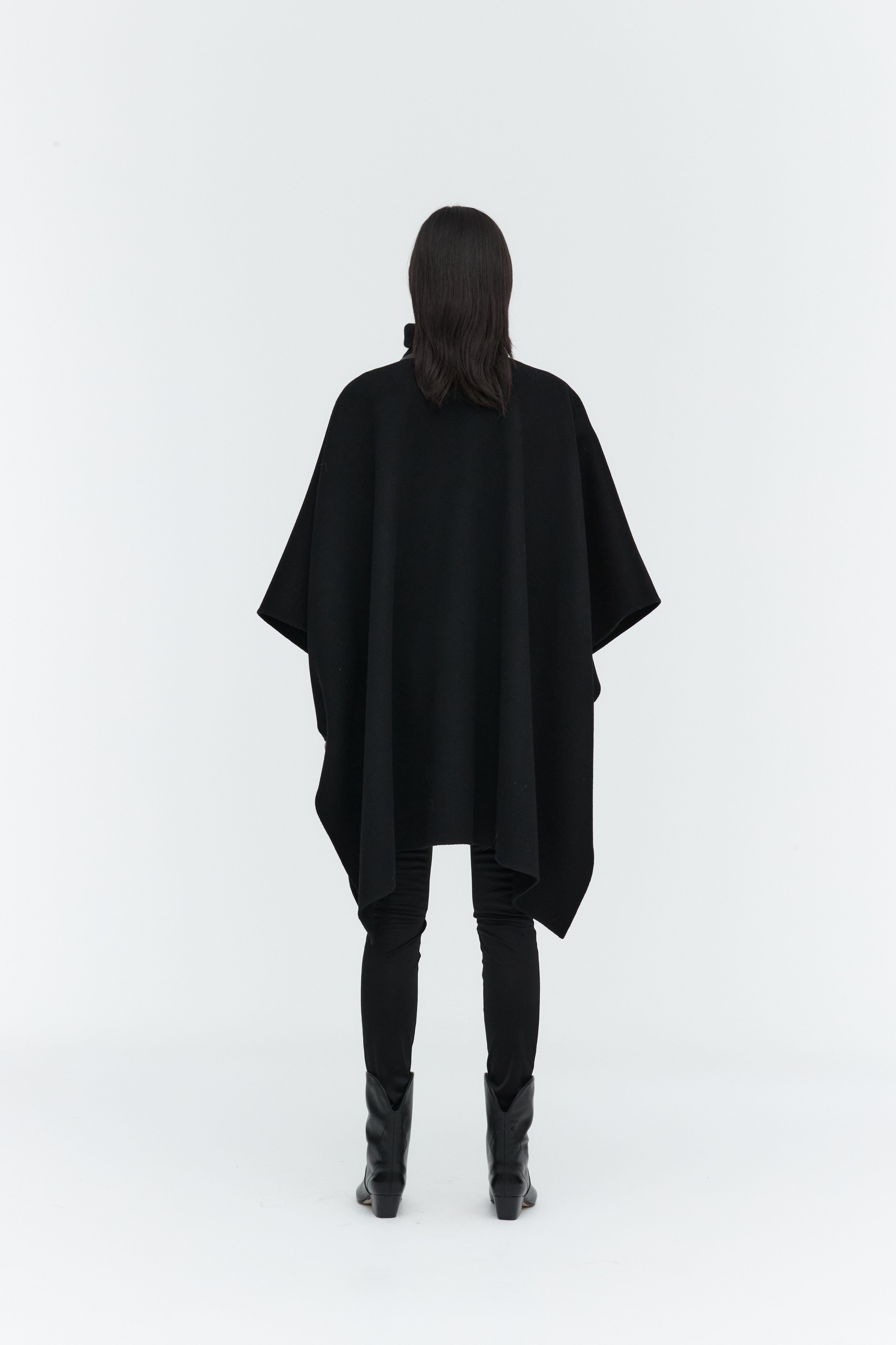 Cashmere Blend Poncho