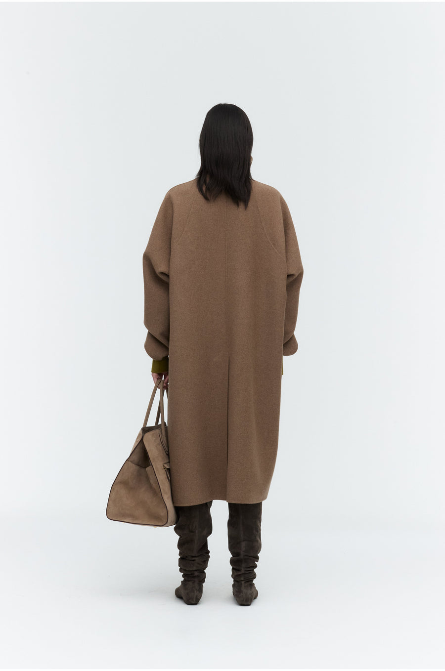 Cashmere Blend Raglan Coat