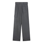 Wool Belted Cargo Trousers